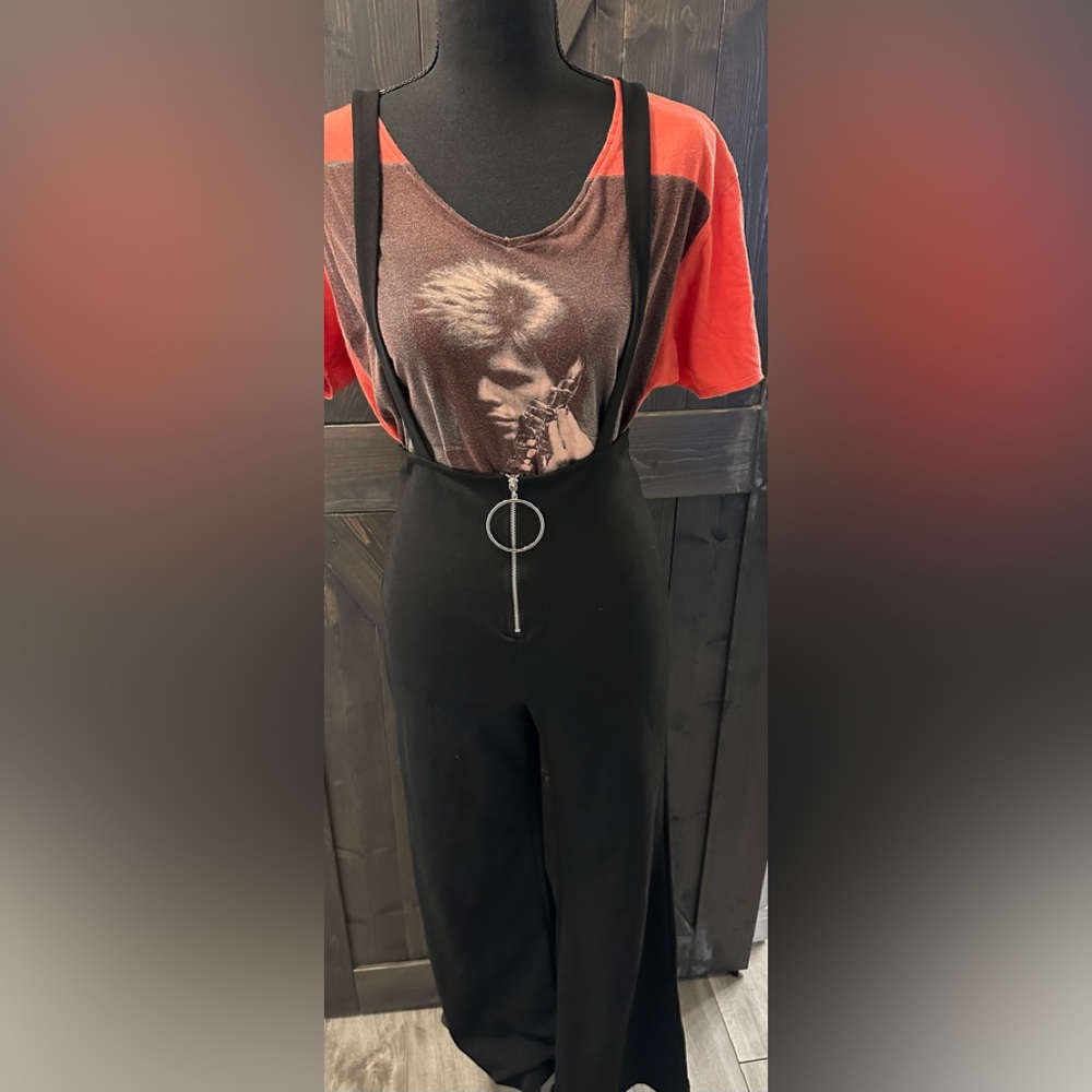FASHION NOVA “Jump In The Ring” Black Jumpsuit - Size S